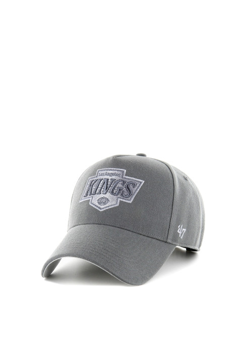 Сіра бейсболка '47 Brand LA Kings Ballpark Offside з вишитими логотипом Лос-Анджелес Кінгс, вигляд спереду