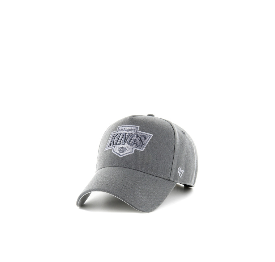 Сіра бейсболка '47 Brand LA Kings Ballpark Offside з вишитими логотипом Лос-Анджелес Кінгс, вигляд спереду