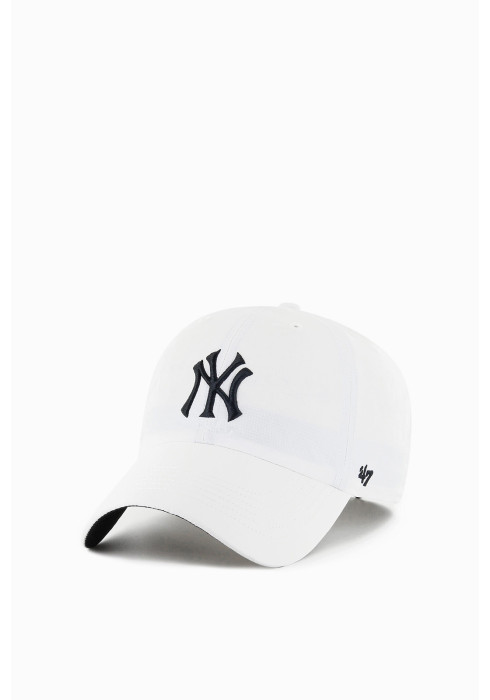 Біла літня кепка-тракер '47 New York Yankees Branson MVP з об'ємною білою вишивкою логотипу NY