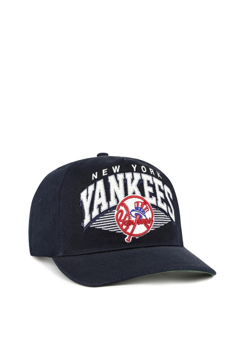 Чоловіча темно-синя бейсболка '47 New York Yankees Pomona Hitch з великою былою вишивкою логотипу NY - фото 2