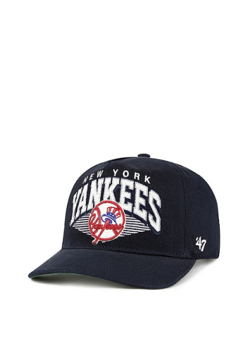 Чоловіча темно-синя бейсболка '47 New York Yankees Pomona Hitch з великою былою вишивкою логотипу NY