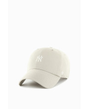 Бежева бейсболка '47 Brand New York Yankees Foundation з білим логотипом NY, вигляд спереду