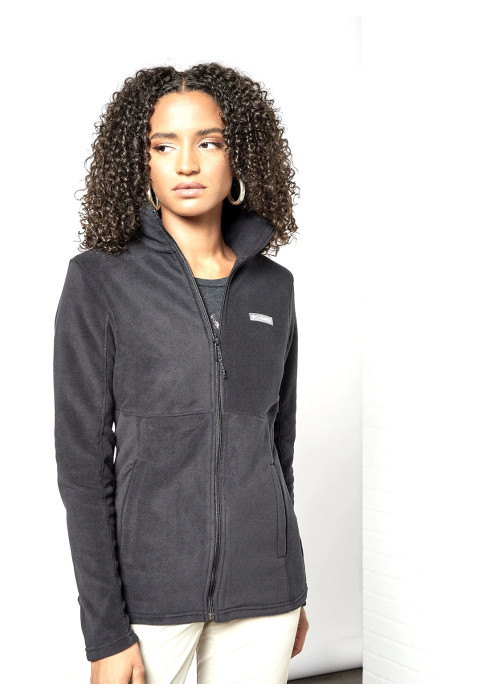 Жіночий флісовий джемпер Columbia Basin Trail III Full Zip 1938041, рожевий, чорний, білий та молочний, мікрофліс, на блискавці.