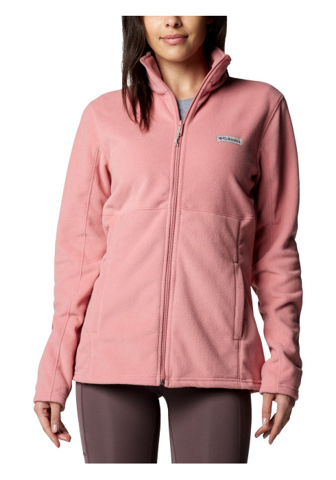 Жіночий флісовий джемпер Columbia Basin Trail III Full Zip 1938041, рожевий, чорний, білий та молочний, мікрофліс, на блискавці.