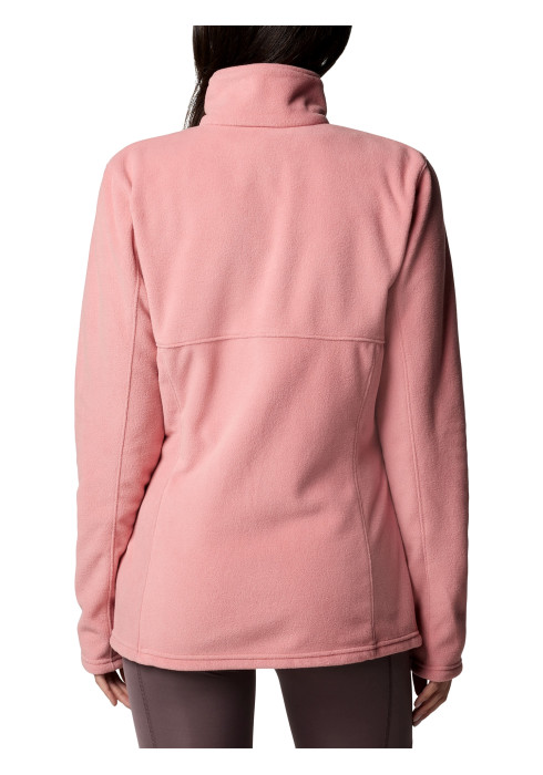 Жіночий флісовий джемпер Columbia Basin Trail III Full Zip 1938041, рожевий, чорний, білий та молочний, мікрофліс, на блискавці. - фото 2