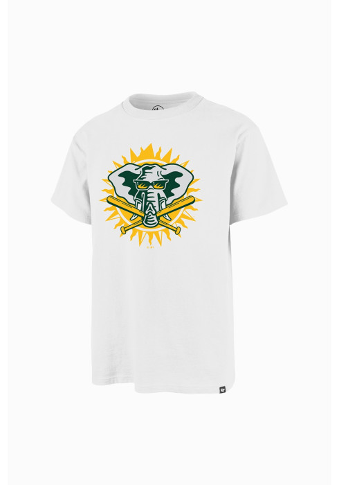 Чоловіча ретро-футболка '47 Brand Oakland Athletics Cooperstown біла