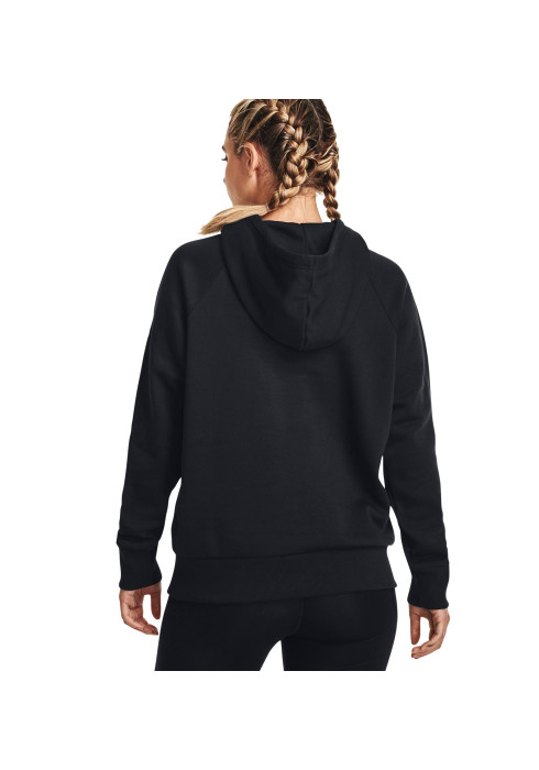Жіноче флісове худі Under Armour Rival Fleece Graphic Hdy чорний та бірюзовий колір (1379609) - фото 2