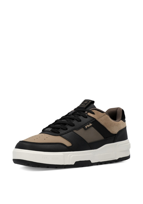 Чоловічі кеди FILA FX-1000 Low під кутом спереду з чорними шнурками та стильним дизайном