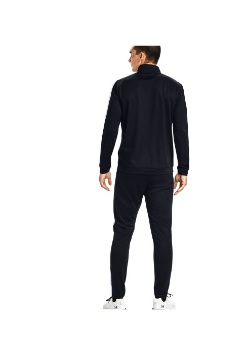 Чоловічий чорний спортивний костюм Under Armour UA Knit Track Suit вид ззаду на моделі