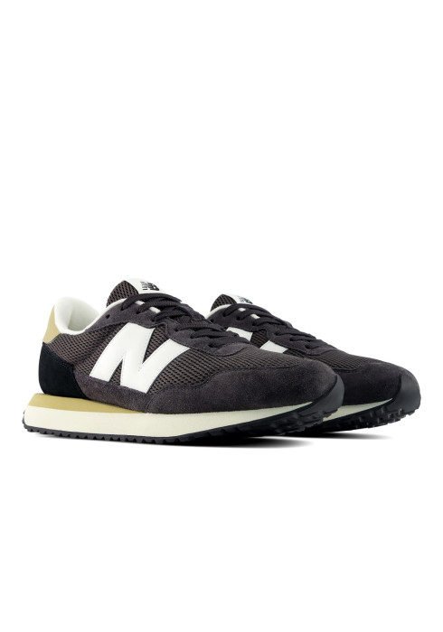 Чоловічі кросівки New Balance 237 з комбінованим верхом із замші та сітки, вигляд 3/4