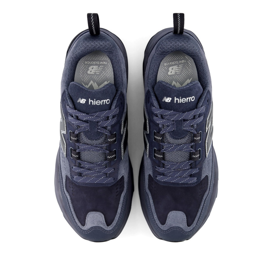 Чоловічі кросівки New Balance Fresh Foam X Hierro Trek v9 темно-сині, вигляд зверху