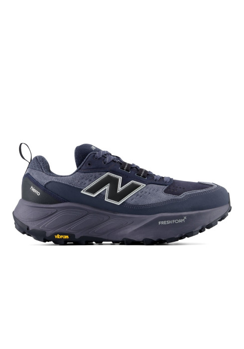 Чоловічий кросівок New Balance Fresh Foam X Hierro Trek v9 темно-синього кольору, вигляд збоку