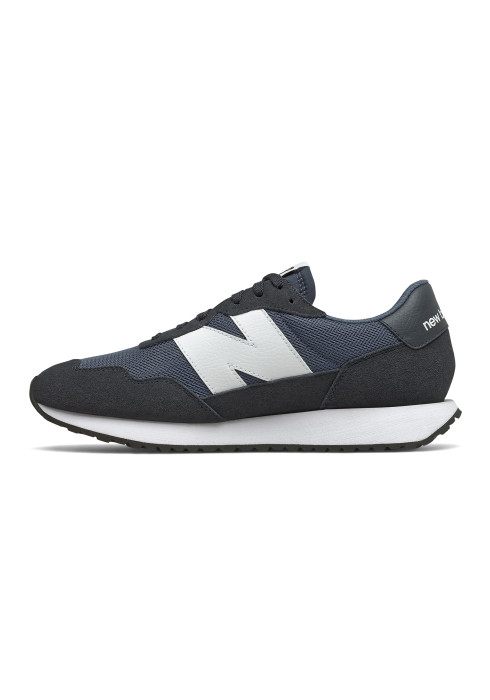 Чоловічі кросівки New Balance 237 у профіль з внутрішньої сторони з текстильним верхом та замшевими накладками