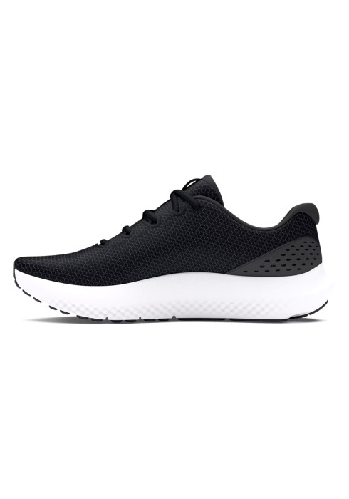 Чоловічі бігові кросівки Under Armour UA Surge 4 Running у профіль з внутрішньої сторони з білою підошвою