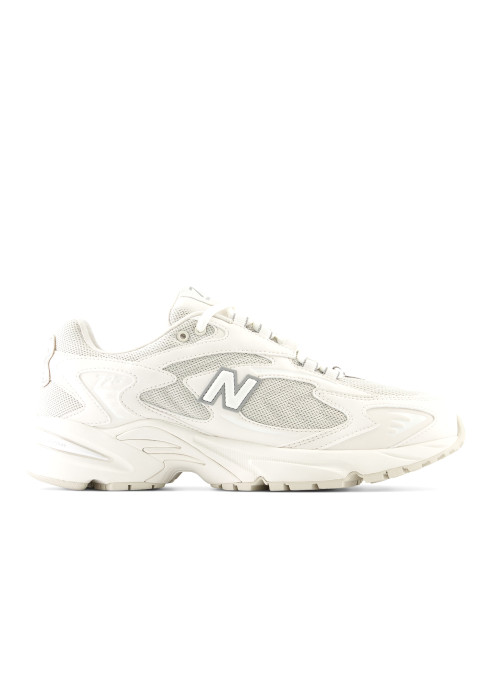 Унісекс світлі кросівки New Balance 725 у профіль з сірим логотипом N та масивною амортизуючою підошвою