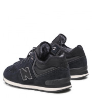 Юніорські шкіряні кросівки New Balance 574H чорно-сірого кольору - фото 3