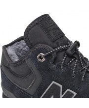 Юніорські шкіряні кросівки New Balance 574H чорно-сірого кольору - фото 7