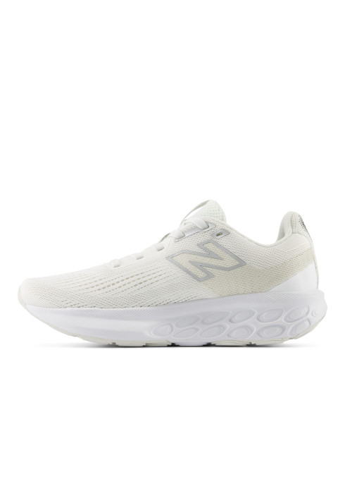 Жіночі кросівки NB 520 V9 у профіль з внутрішньої сторони білого кольору з логотипом N