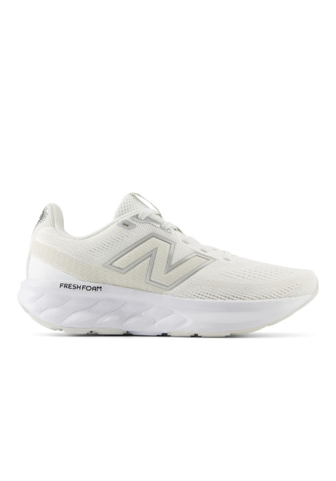 Жіночі білі кросівки NB 520 V9 у профіль з підошвою Fresh Foam та сірим брендингом