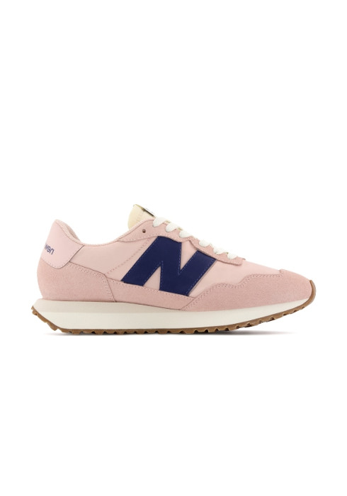 Жіночі рожеві кросівки New Balance 237 у профіль з внутрішньої сторони з амортизуючою підошвою