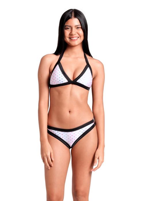 Жіночий роздільний купальник бікіні Arena W Rainbow Monogram Bikini Triang арт. 007079-115 на моделі спереду
