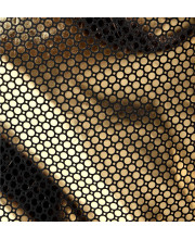 Макрознімок золотавої технологічної підкладки Omni-Heat Infinity з точками