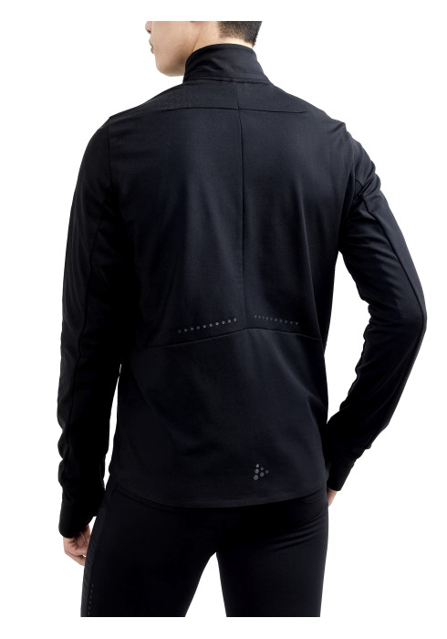 Чоловіча чорна зимова куртка для бігу Craft ADV SubZ Jacket 2 вид ззаду на моделі