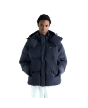 Чоловічий темно-синій зимовий пуховик New Balance Premium Down Jacket, вигляд спереду