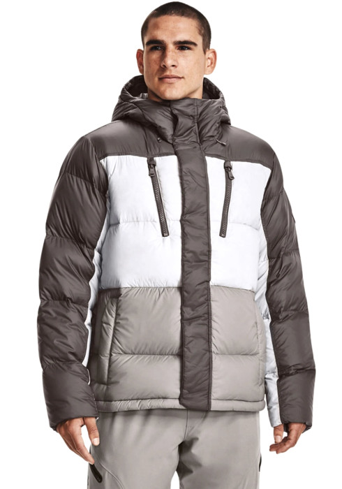 Чоловіча пухова куртка Under Armour CGI Down Blocked | 700 Fill | UA Storm на моделі спереду