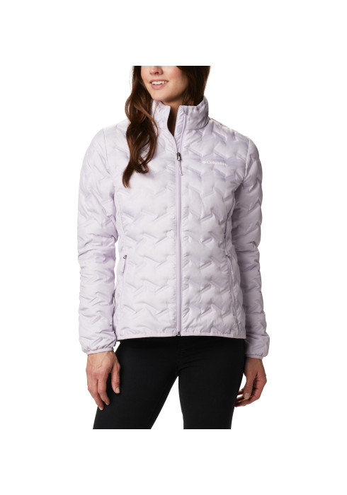 Жіноча лавандова пухова куртка Columbia Delta Ridge Down Jacket з технологією Omni-Heat та пухом 650 FP арт. 1875921-584 на моделі спереду