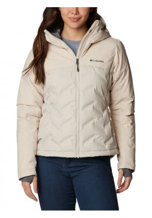 Жіноча світла пухова куртка Columbia Grand Trek Down III Jacket на моделі спереду у повний зріст