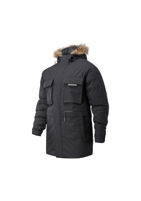 Чоловіча зимова куртка New Balance Athletics Utility Down Parka з хутром на капюшоні спереду