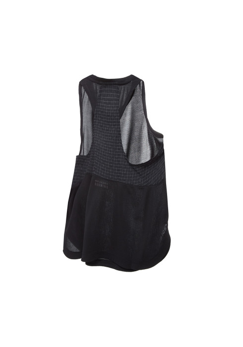 Вигляд ззаду на бігову майку New Balance Impact Run Luminous Tank зі спинкою-борцівкою
