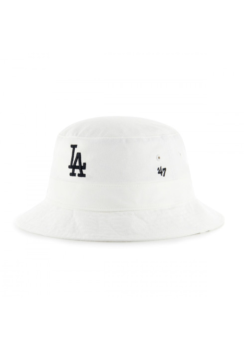 Біла панама '47 Brand Bucket Hat з вишитим логотипом LA (Los Angeles Dodgers)