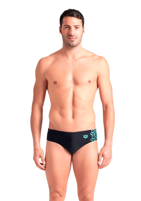Чоловік у повний зріст у плавках Arena M KIKKO V SWIM BRIEFS спереду