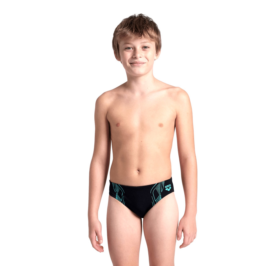 Дитячі плавки Arena Reflecting Swim Briefs з яскравим абстрактним принтом