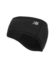 Чорна спортивна флісова пов'язка на голову New Balance Performance Fleece Contour зі світловідбиваючим логотипом NB