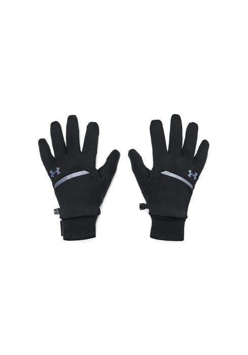 Чоловічі флісові рукавиці Under Armour Storm Run Gloves, чорні, з обробкою Tech Touch на пальцях