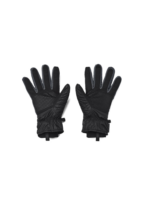 Чоловічі утеплені рукавиці Under Armour UA Storm Insulated чорні з антиковзаючим принтом - фото 2
