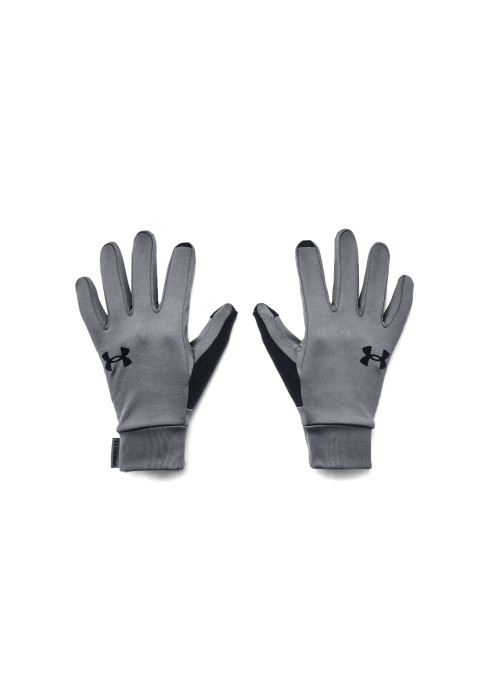 Чоловічі тонкі рукавиці Under Armour UA Storm Liner чорні та сірі з Tech Touch на пальцях
