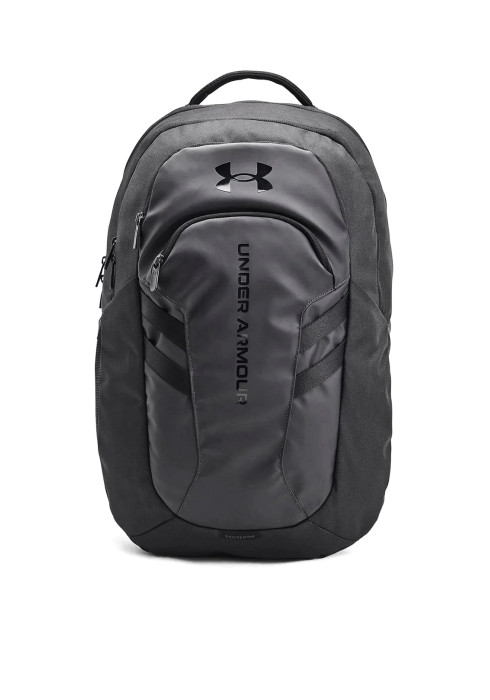 Чорний міський рюкзак Under Armour Hustle 6.0 Pro BP з об'ємними кишенями, вигляд спереду