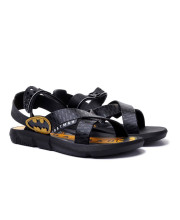 Дитячі чорні сандалії Ipanema Batman з жовтим логотипом - фото 4