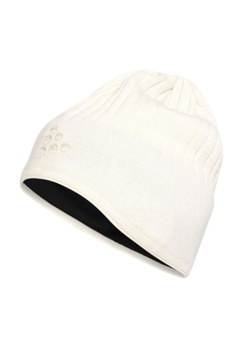 Шапка CRAFT ADV Windblock Knit Hat оливкового, чорного, білого та темно-синього кольору з вітростійкою вставкою спереду