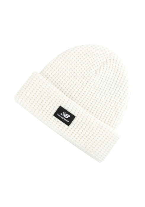 Шапка New Balance Waffle Knit Cuffed чорного, білого та коричневого кольору з вафельною в'язкою