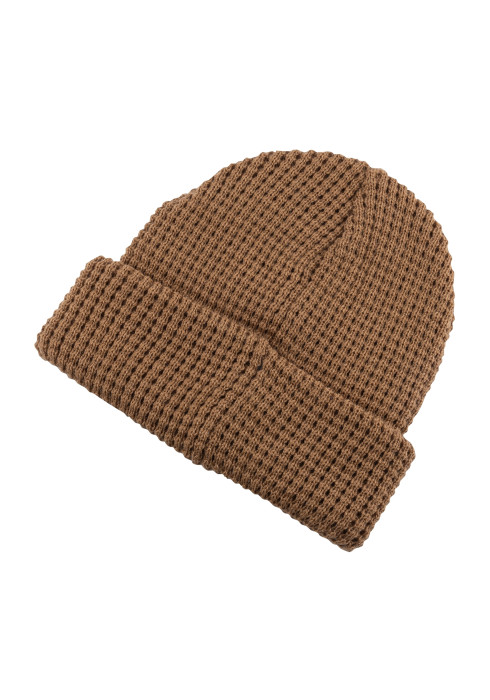 Шапка New Balance Waffle Knit Cuffed чорного, білого та коричневого кольору з вафельною в'язкою - фото 2