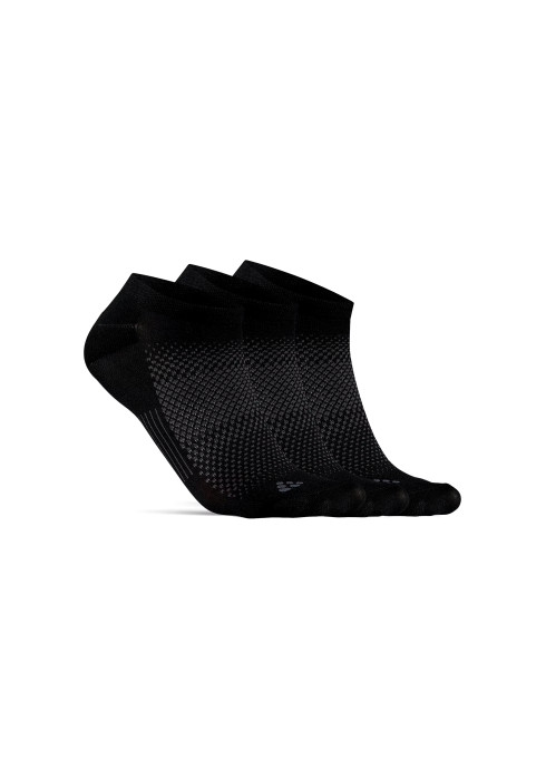 Білі та чорні спортивні шкарпетки-футіси CRAFT Core Dry Footies 3-пари