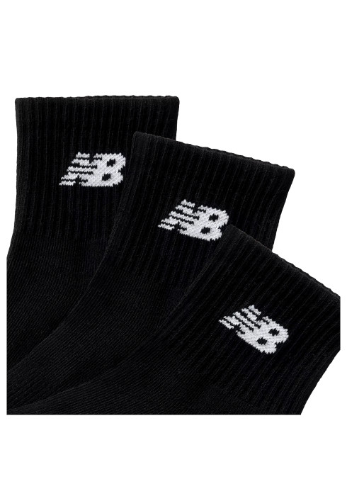 Білі та чорні короткі шкарпетки New Balance Everyday Ankle з логотипом NB - фото 2