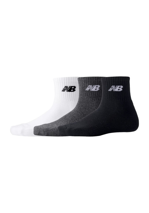 Білі та чорні короткі шкарпетки New Balance Everyday Ankle з логотипом NB