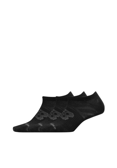 Сірі та чорні шкарпетки-невидимки New Balance Flat Knit з технологією NB DRY та сітчастими вставками
