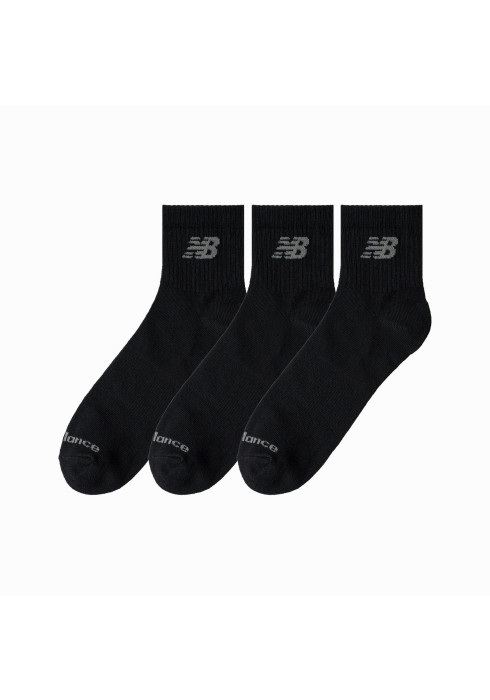 Набір із трьох пар низьких шкарпеток New Balance Performance Basic Ankle чорного, білого або сірого кольору. - фото 2